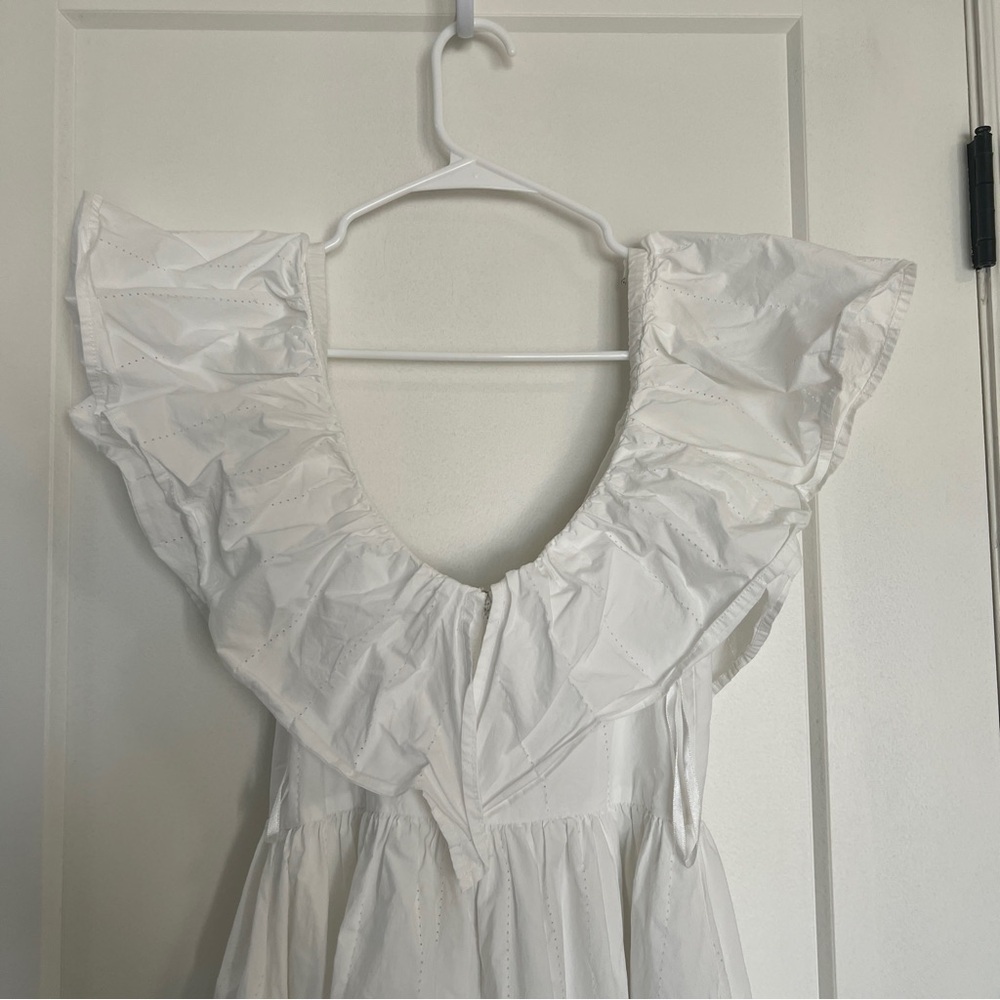 Adam Lippes Eyelet Ruffle Dress - Picture 8 of 9